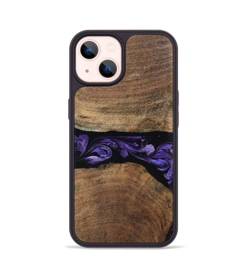 iPhone 14 Wood Phone Case - Amaia (Purple, 808334)