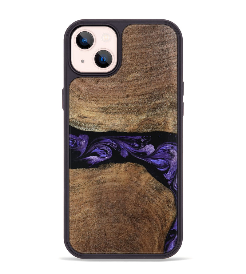 iPhone 14 Plus Wood Phone Case - Amaia (Purple, 808334)
