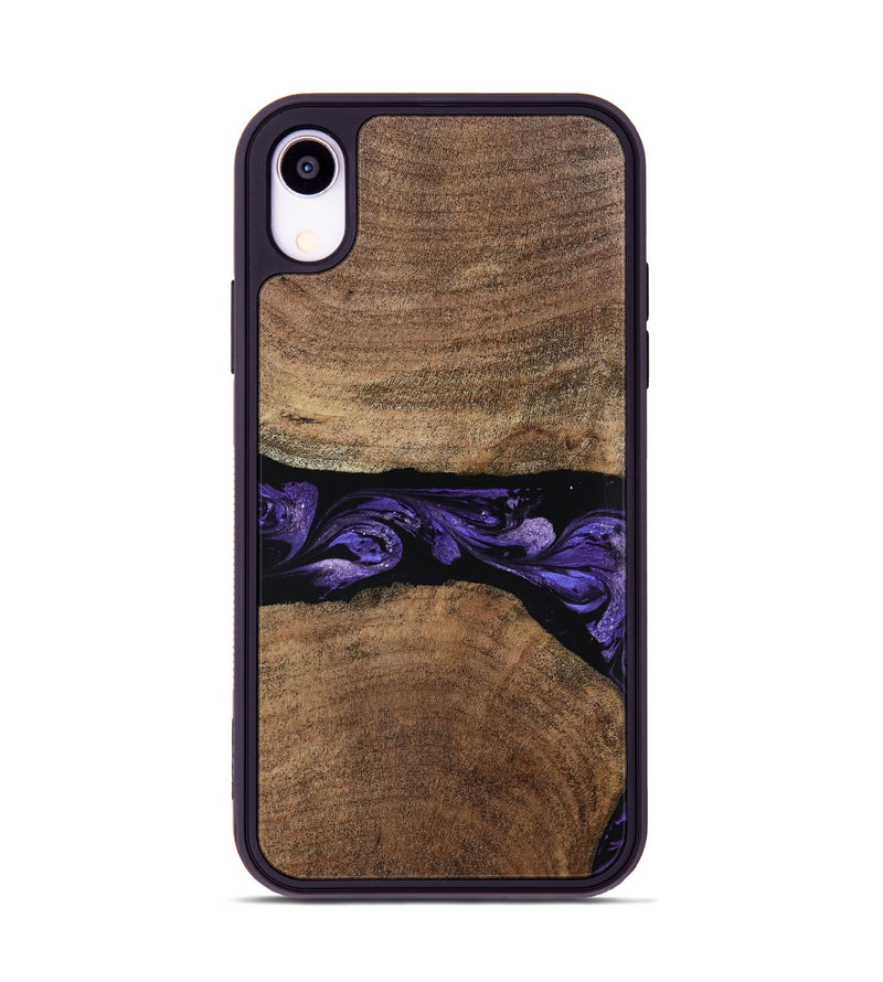 iPhone Xr Wood Phone Case - Amaia (Purple, 808334)