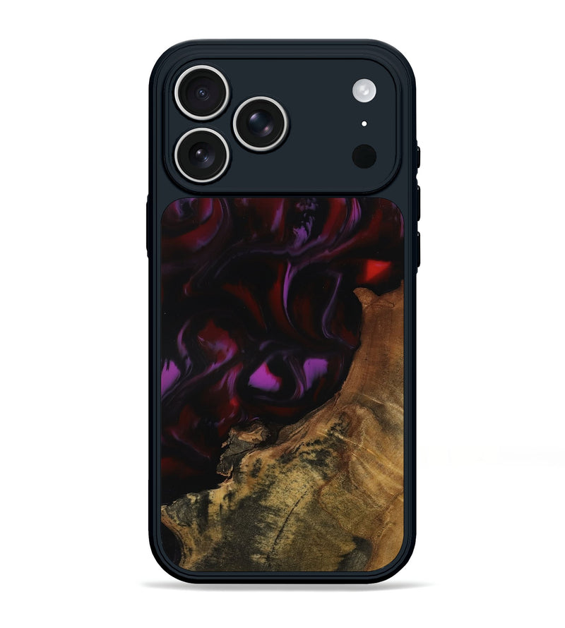 iPhone 17 Pro Max Wood Phone Case - Zane (Purple, 808336)
