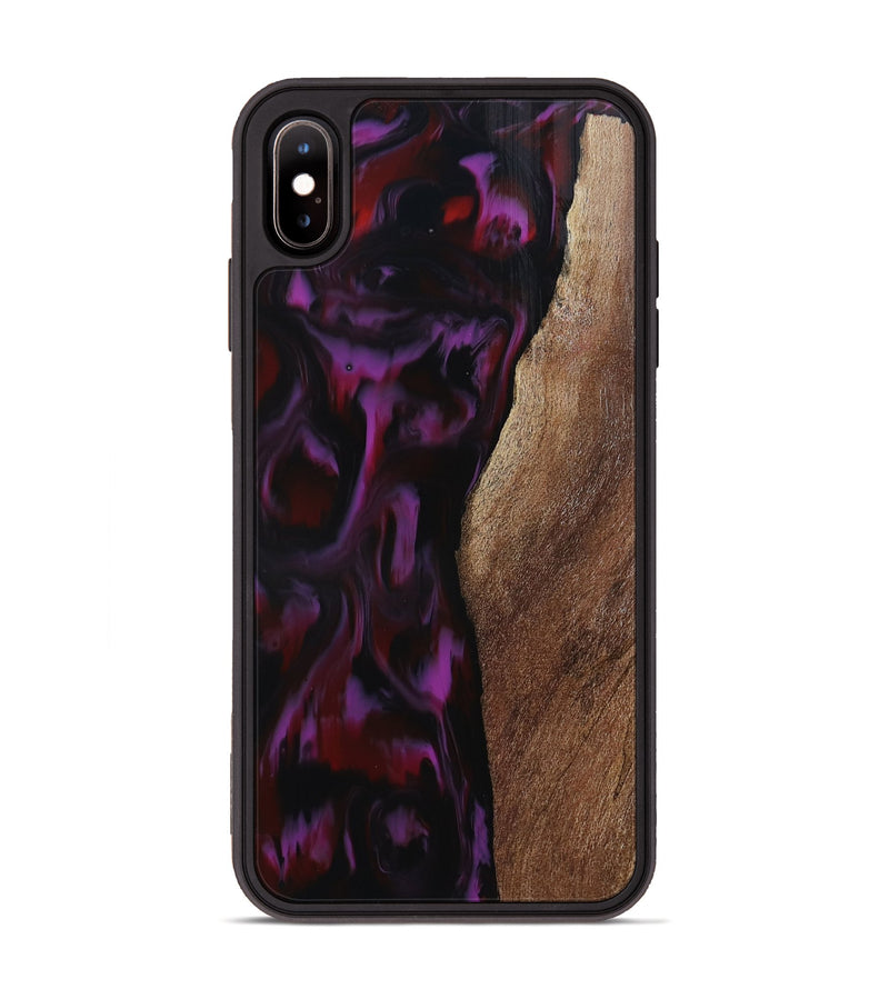 iPhone Xs Max Wood Phone Case - Winnie (Red, 808337)
