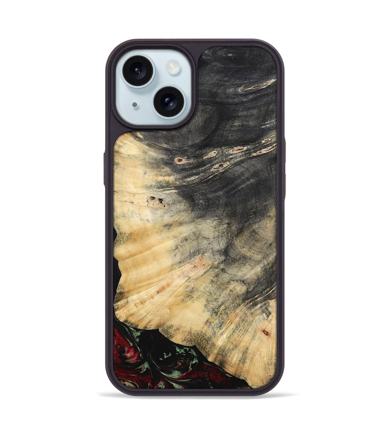 iPhone 15 Wood Phone Case - Reyna (Red, 808339)