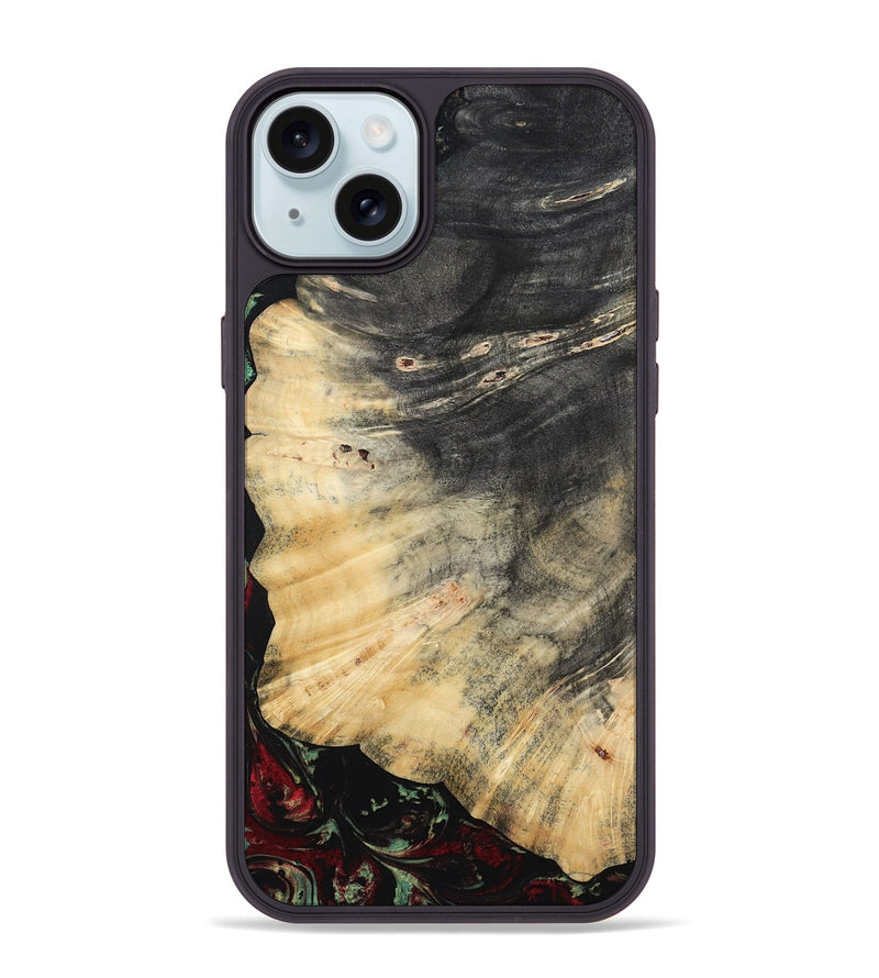 iPhone 15 Plus Wood Phone Case - Reyna (Red, 808339)