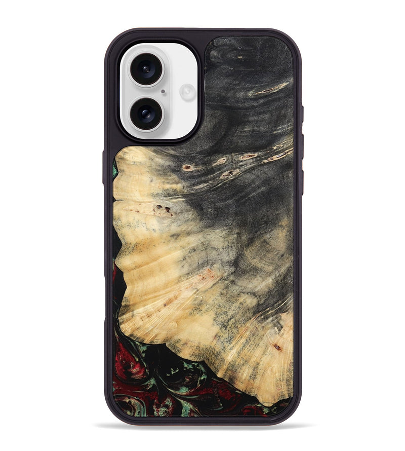 iPhone 16 Plus Wood Phone Case - Reyna (Red, 808339)