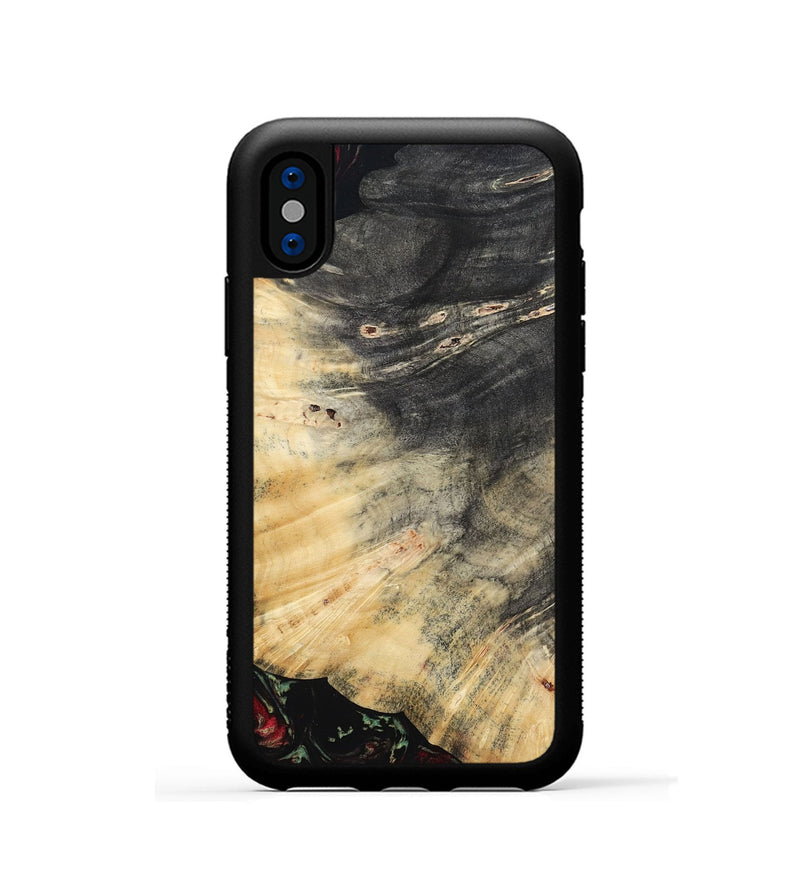iPhone Xs Wood Phone Case - Reyna (Red, 808339)