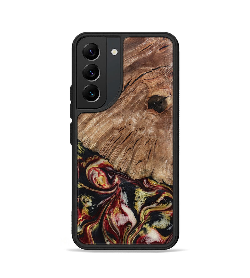 Galaxy S22 Wood Phone Case - Cari (Red, 808340)