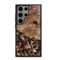 Galaxy S24 Ultra Wood Phone Case - Cari (Red, 808340)