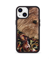 iPhone 13 Wood Phone Case - Cari (Red, 808340)