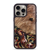 iPhone 15 Pro Max Wood Phone Case - Cari (Red, 808340)