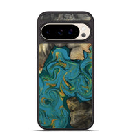 Pixel 10 Wood Phone Case - Jamila (Teal & Gold, 808356)