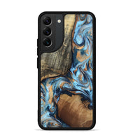 Galaxy S22 Plus Wood Phone Case - Theron (Teal & Gold, 808361)