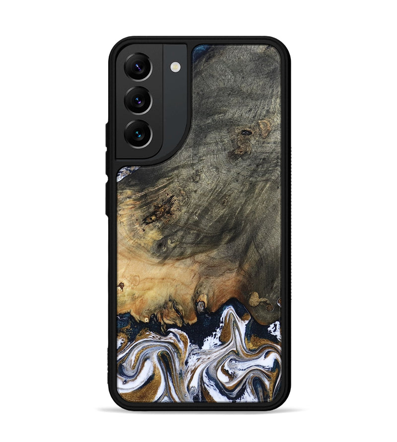 Galaxy S22 Plus Wood Phone Case - Florian (Teal & Gold, 808362)