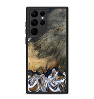 Galaxy S22 Ultra Wood Phone Case - Florian (Teal & Gold, 808362)