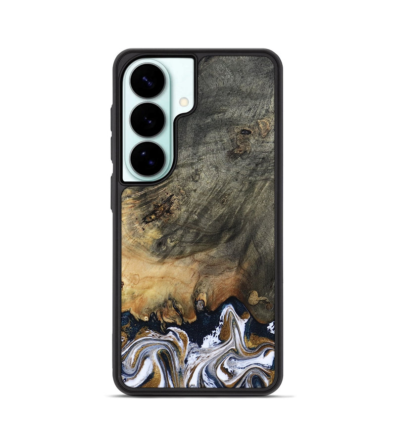 Galaxy S26 Wood Phone Case - Florian (Teal & Gold, 808362)