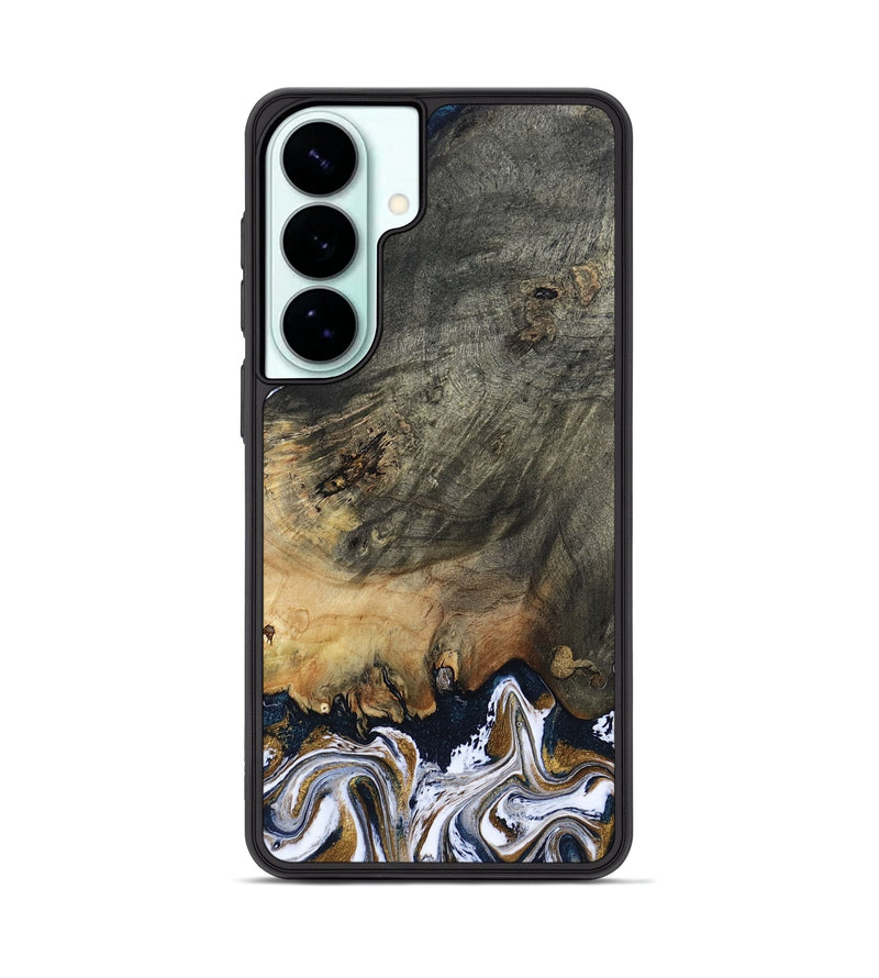 Galaxy S26 Plus Wood Phone Case - Florian (Teal & Gold, 808362)