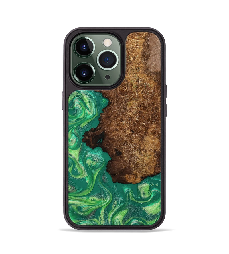 iPhone 13 Pro Wood Phone Case - Donnie (Green, 808386)