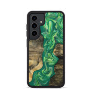 Galaxy S24 Wood Phone Case - Yaakov (Green, 808387)