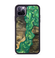 iPhone 11 Pro Max Wood Phone Case - Yaakov (Green, 808387)