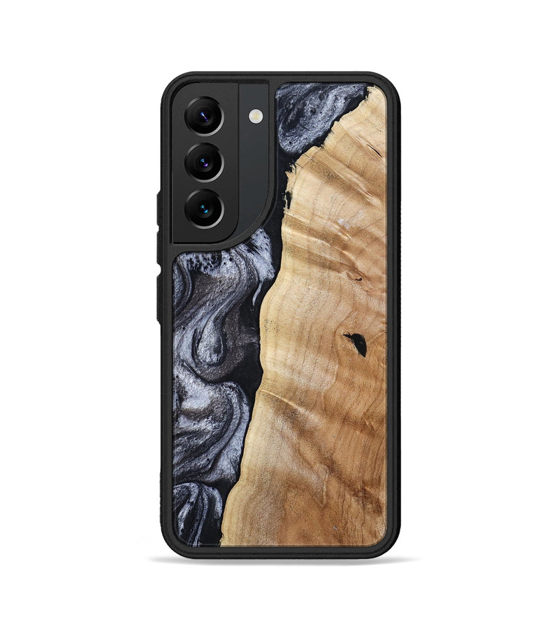 Galaxy S22 Wood Phone Case - Shari (Black & White, 808396)
