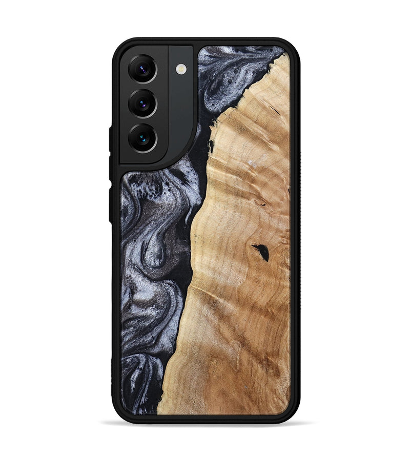 Galaxy S22 Plus Wood Phone Case - Shari (Black & White, 808396)