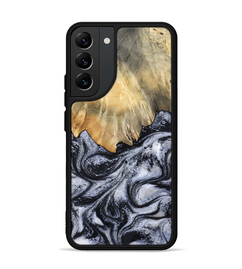Galaxy S22 Plus Wood Phone Case - Luna (Black & White, 808397)