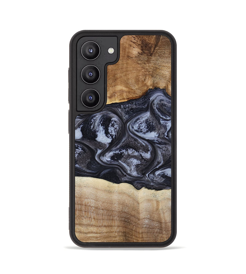 Galaxy S23 Wood Phone Case - Jolene (Black & White, 808398)