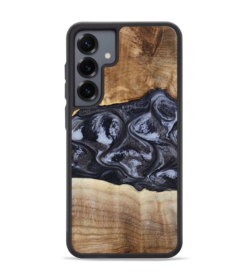 Galaxy S25 Plus Wood Phone Case - Jolene (Black & White, 808398)