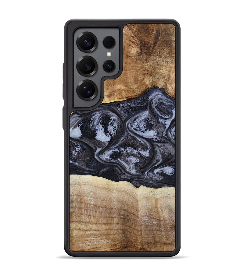 Galaxy S25 Ultra Wood Phone Case - Jolene (Black & White, 808398)