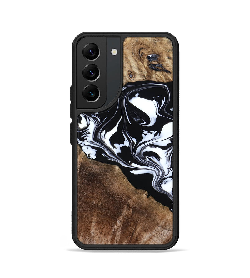 Galaxy S22 Wood Phone Case - Evie (Black & White, 808399)