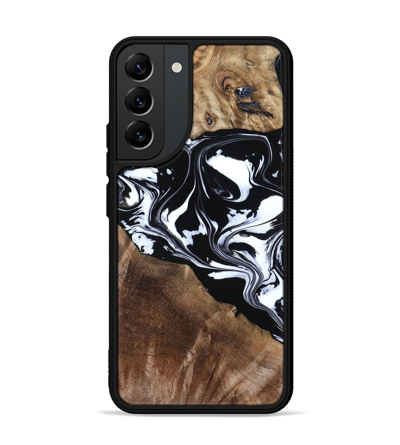 Galaxy S22 Plus Wood Phone Case - Evie (Black & White, 808399)
