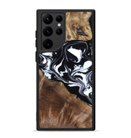 Galaxy S22 Ultra Wood Phone Case - Evie (Black & White, 808399)