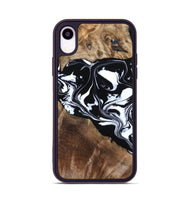 iPhone Xr Wood Phone Case - Evie (Black & White, 808399)