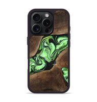 iPhone 16 Pro Wood Phone Case - Collins (Green, 808402)