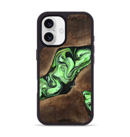 iPhone 17 Wood Phone Case - Collins (Green, 808402)