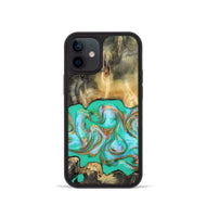 iPhone 12 mini Wood Phone Case - Melba (Green, 808404)