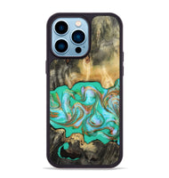 iPhone 14 Pro Max Wood Phone Case - Melba (Green, 808404)