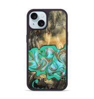 iPhone 15 Wood Phone Case - Melba (Green, 808404)