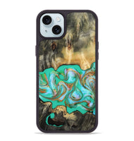 iPhone 15 Plus Wood Phone Case - Melba (Green, 808404)