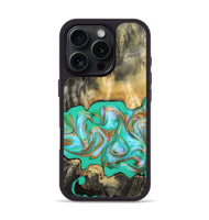 iPhone 16 Pro Wood Phone Case - Melba (Green, 808404)