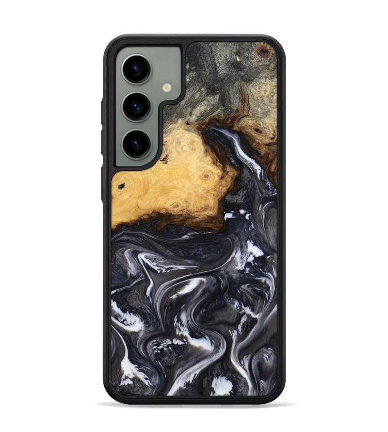 Galaxy S24 Plus Wood Phone Case - Kelsie (Black & White, 808405)