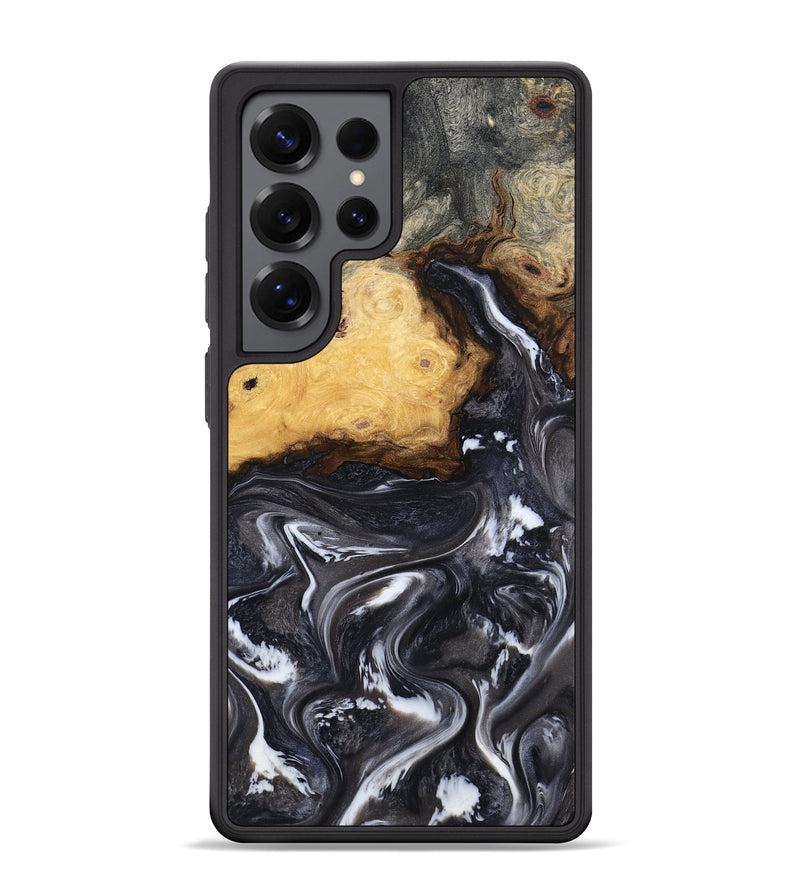 Galaxy S25 Ultra Wood Phone Case - Kelsie (Black & White, 808405)