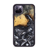 iPhone 11 Pro Max Wood Phone Case - Kelsie (Black & White, 808405)