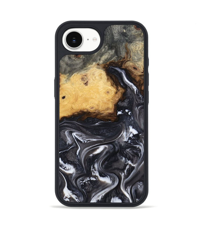 iPhone 16e Wood Phone Case - Kelsie (Black & White, 808405)