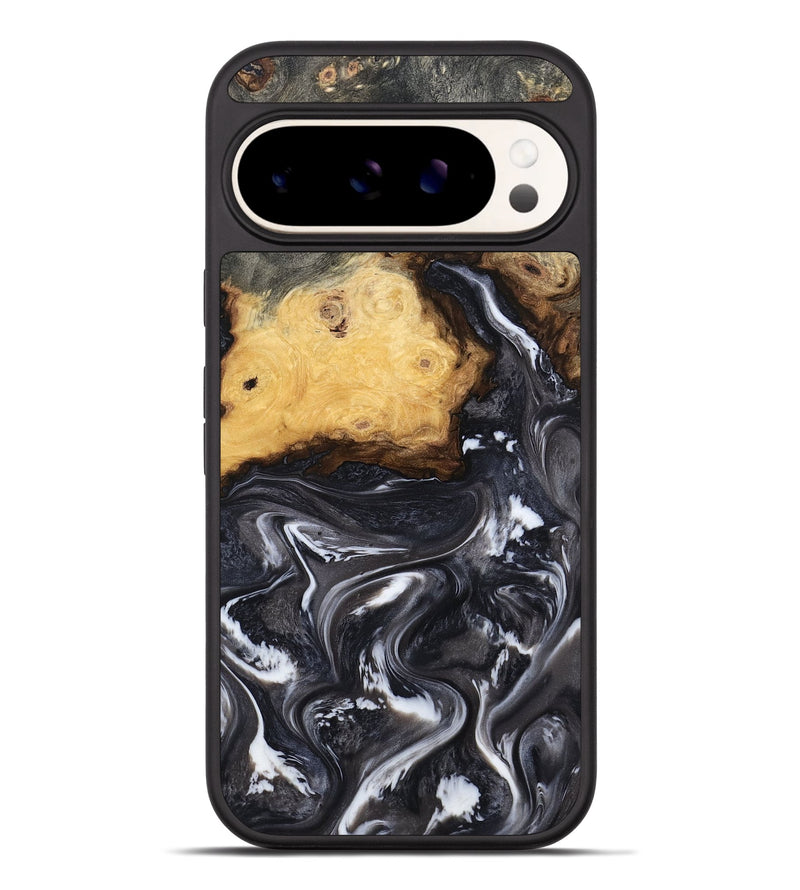 Pixel 9 Pro XL Wood Phone Case - Kelsie (Black & White, 808405)