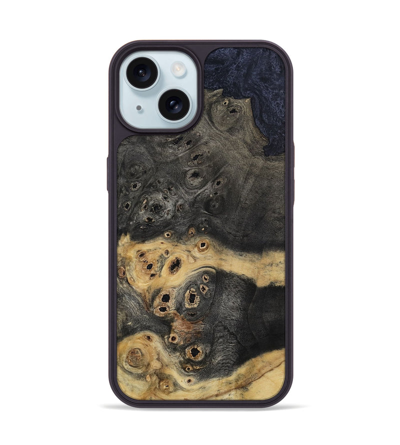 iPhone 15 Wood Phone Case - Norris (Wood Burl, 808411)