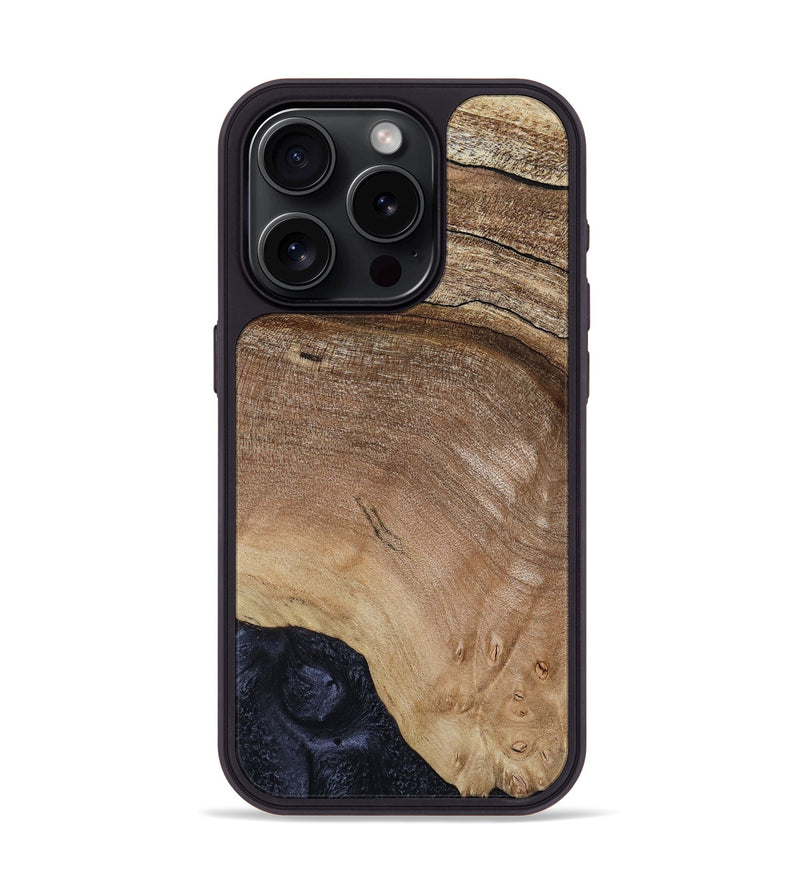 iPhone 15 Pro Wood Phone Case - Tad (Wood Burl, 808414)