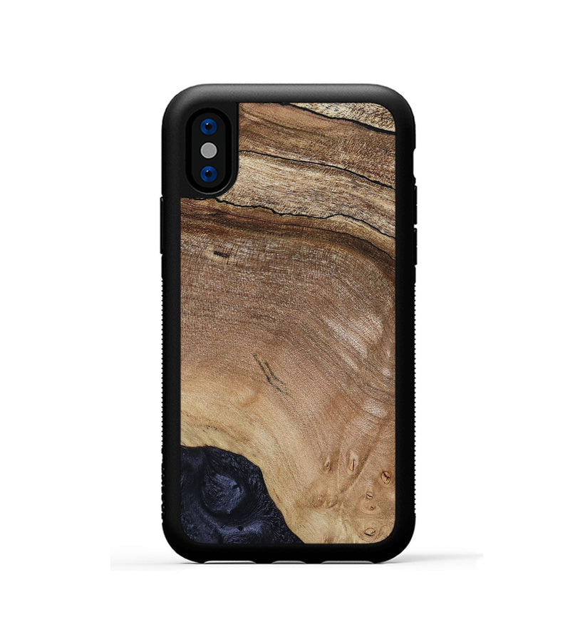 iPhone Xs Wood Phone Case - Tad (Wood Burl, 808414)