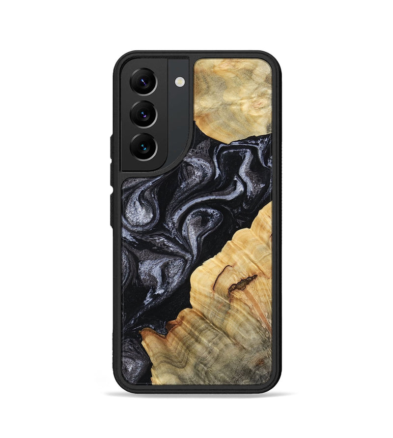Galaxy S22 Wood Phone Case - Kenisha (Black & White, 808457)