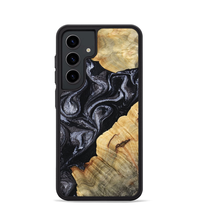 Galaxy S24 Wood Phone Case - Kenisha (Black & White, 808457)