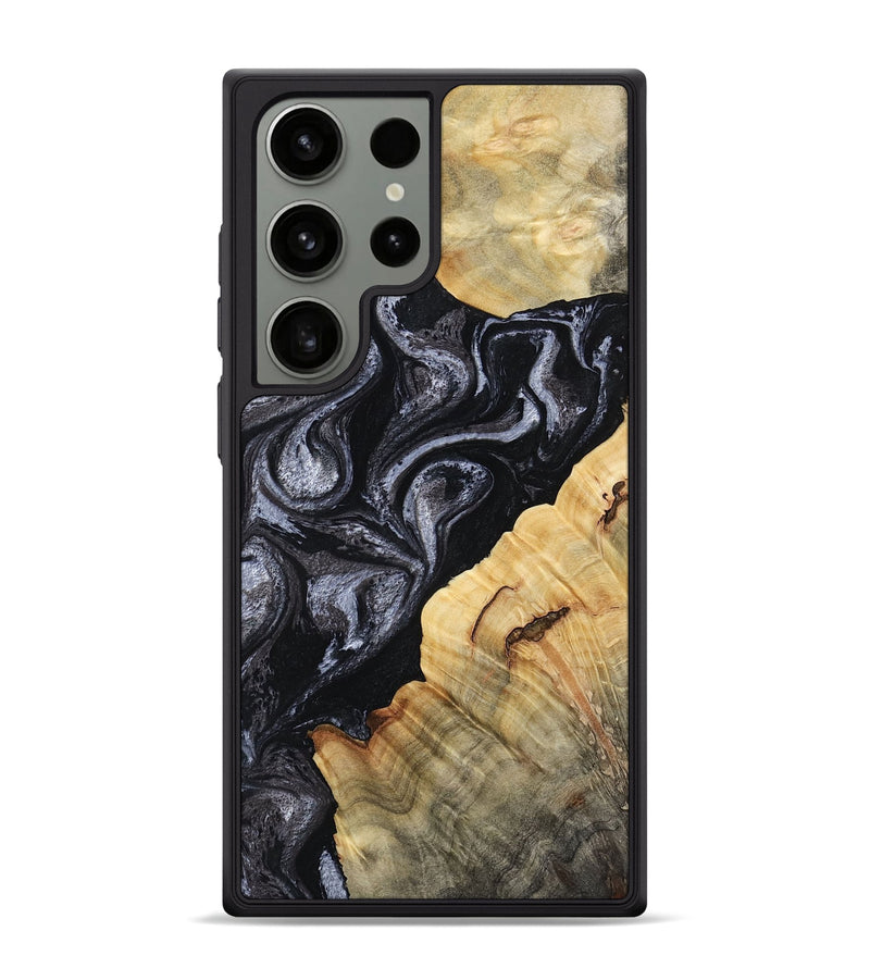 Galaxy S24 Ultra Wood Phone Case - Kenisha (Black & White, 808457)